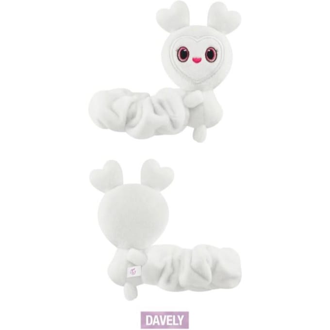TWICE LOVELY Scrunchie - DIT IS VOOR Davely white