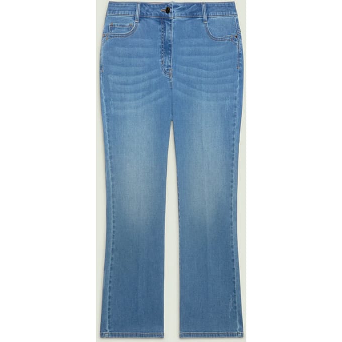 jeans flare vrouw licht blauw