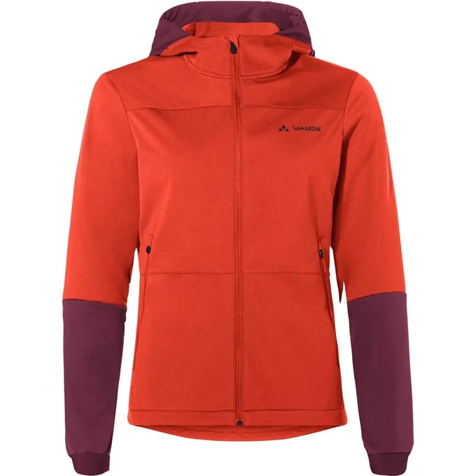 Damesjack met rits en capuchon VAUDE Qimsa hooded softshell