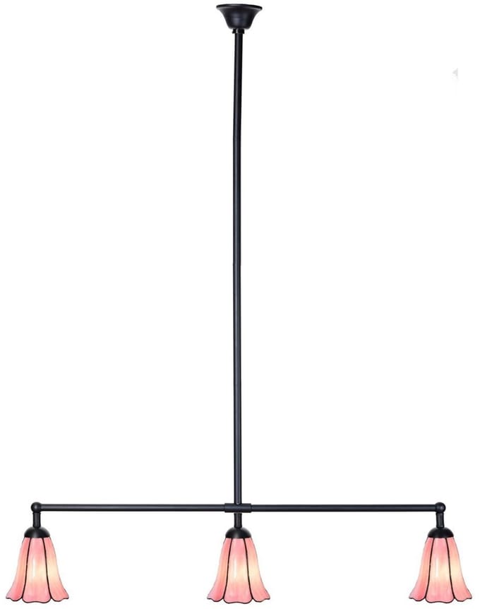 Tiffany T-lamp 3 lichts Liseron Pink - Art Deco Trade