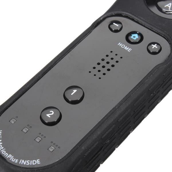 Motion Plus Télécommande Droite pour Wii et WiiU Noir