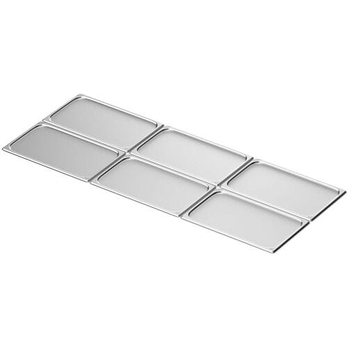 GGM Gastro (6 Stück) Edelstahl-Tablett GN 1/1 - 10mm