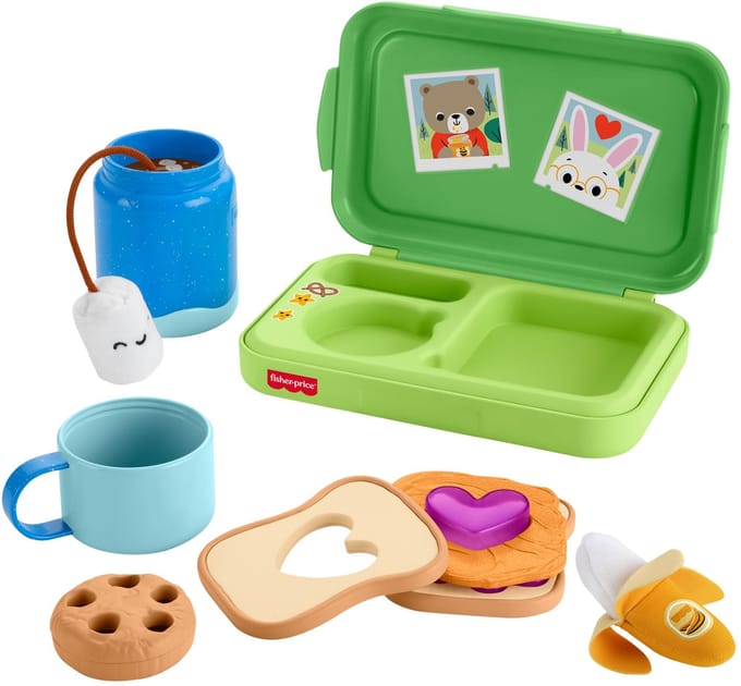 Mattel speelgoed lunchbox Fisher-Price Friendship Forest Activity.