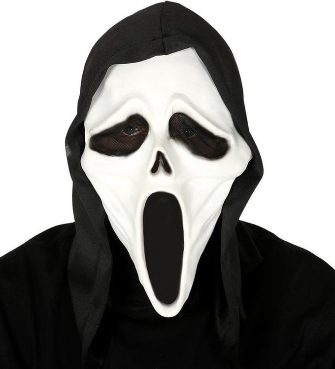 Fiestas Guirca Verkleedmasker Geest Met Capuchon Latex One-size