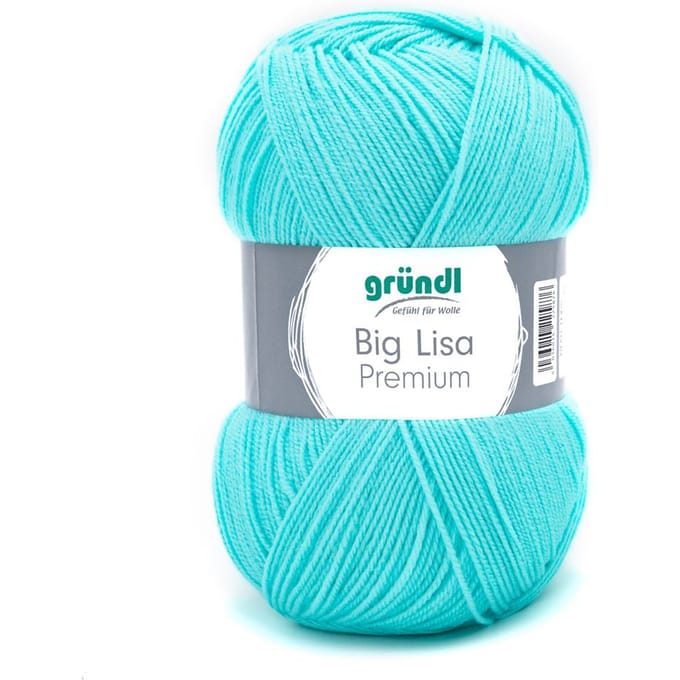 Wol Gründl "Big Lisa Premium" - Turkoois