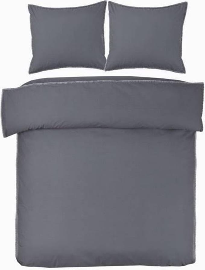 Papillon Wellington - dekbedovertrek - eenpersoons - 140x200/220 - Grijs