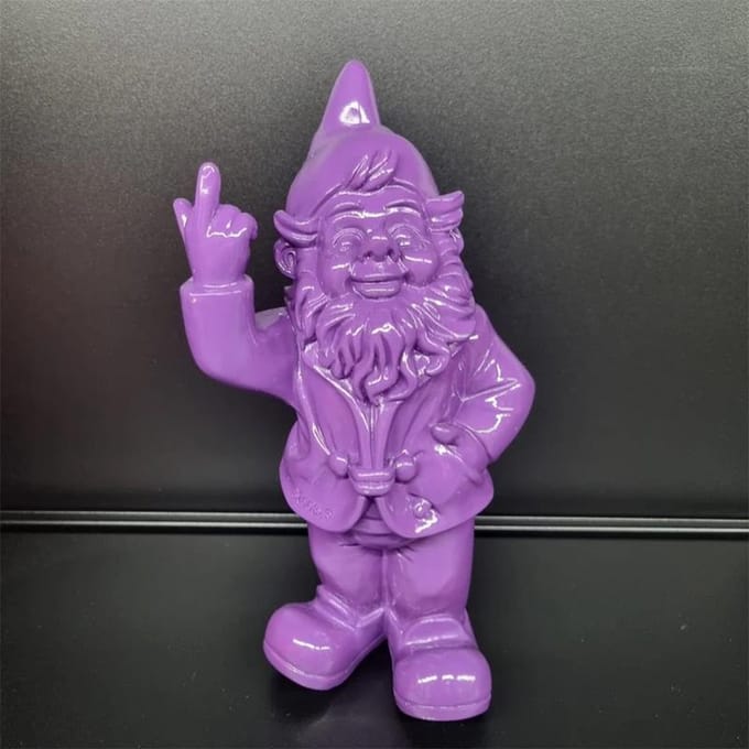 Stoobz kabouter 2 F*ck YOU 20 cm Paars