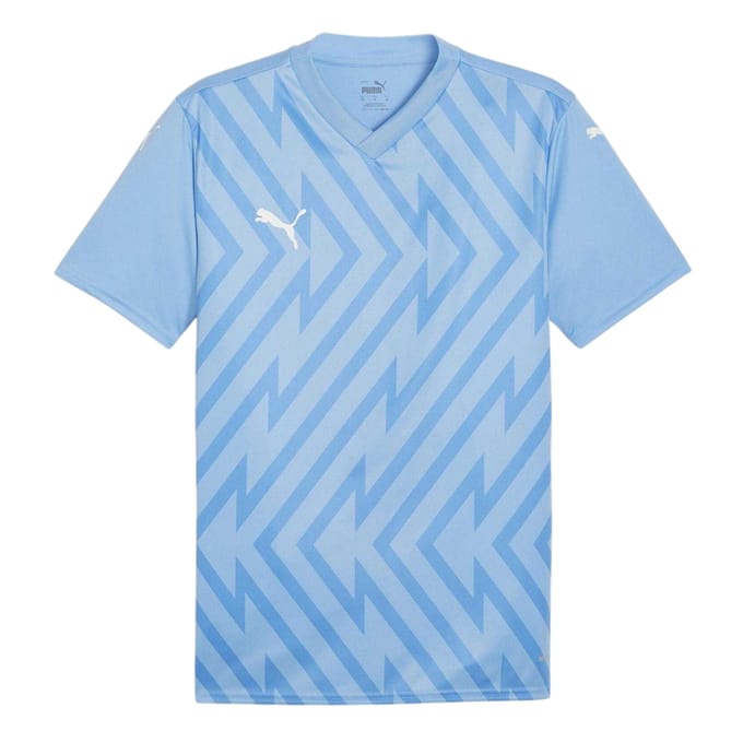 Puma Heren Teamglory Chevron T-Shirt (Lichtblauw)