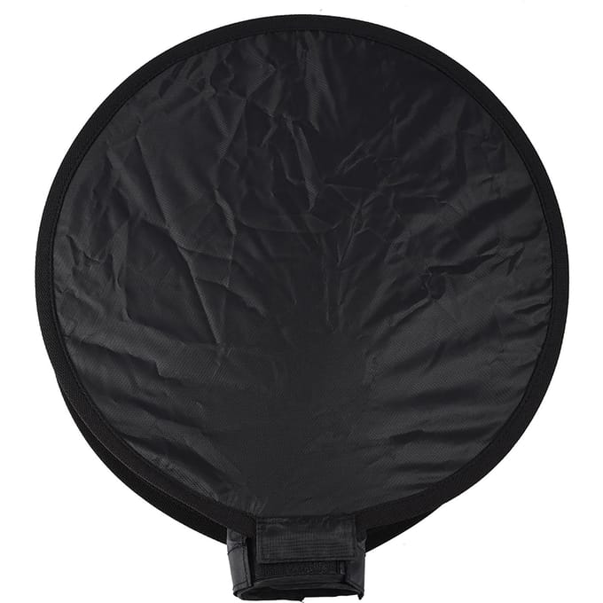 Mini Draagbare Ronde Beauty Dish Speedlite Flits Diffuser Softbox (40 cm) black