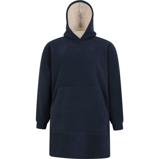 Mountain Warehouse Heren Knusse Borg Hoodie Deken (Marine)