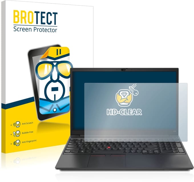 BROTECT - Screenprotector voor Lenovo ThinkPad E15 - Folie Beschermfolie transparant