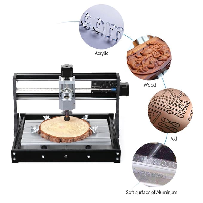 CNC3018 PRO DIY CNC Router Kit Mini Graveermachine GRBL Control 3-assig voor PCB PVC Plastic EU Plug with ER11 Collet