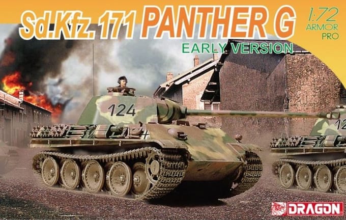 Dragon Modelbouwpakket Militaire voertuigen - 7205 SD.KFZ171 Panther G Early Version Plastic - 1:72 - Modelbouw