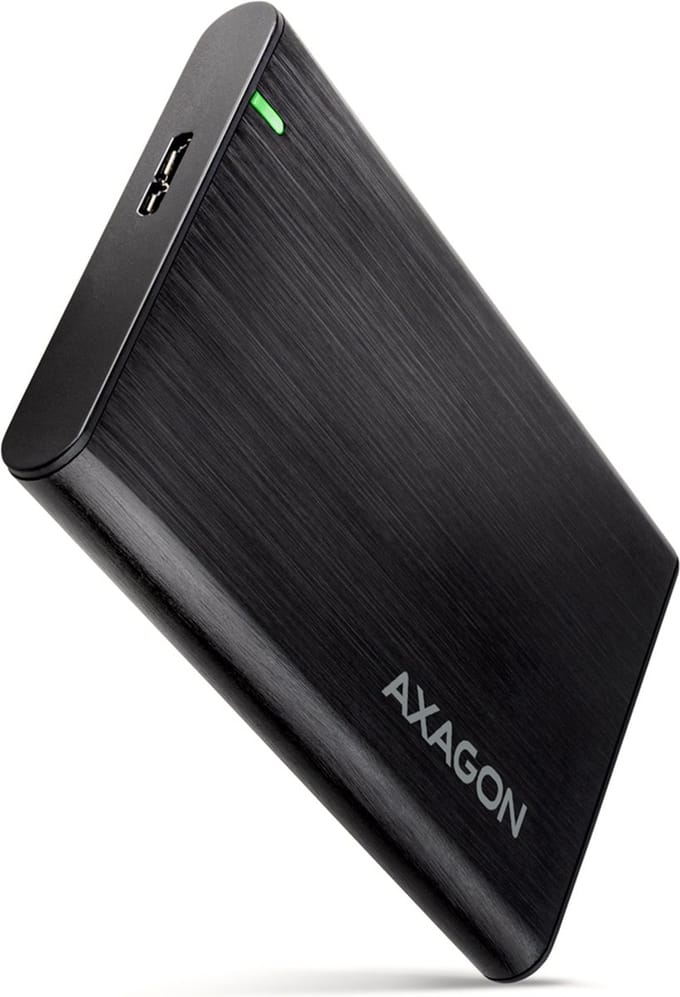 AXAGON EE25-A6M USB3.0 - SATA 6G 2.5 External SCREWLESS ALU RAW box BLACK *USBAM *MICROBM *SATAF