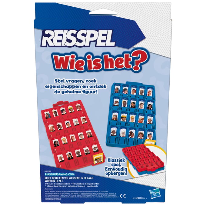 Hasbro Wie is het? Reisspel Bordspellen Reisspellen