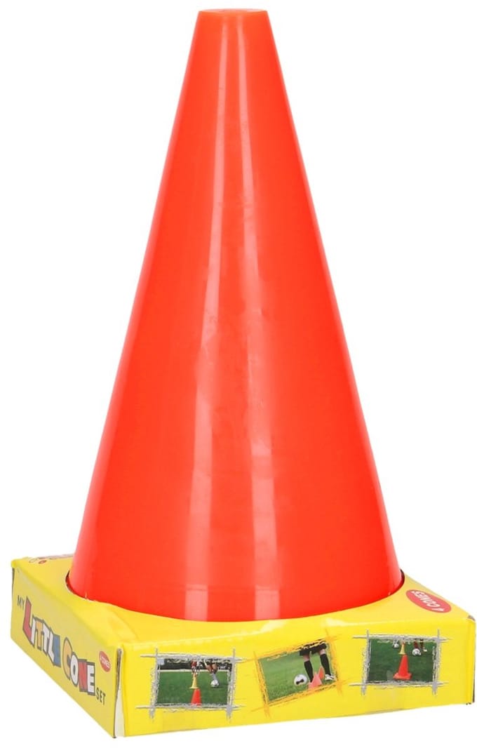 Pylonen oranje speelgoed set van 4 stuks voor sport en spel.