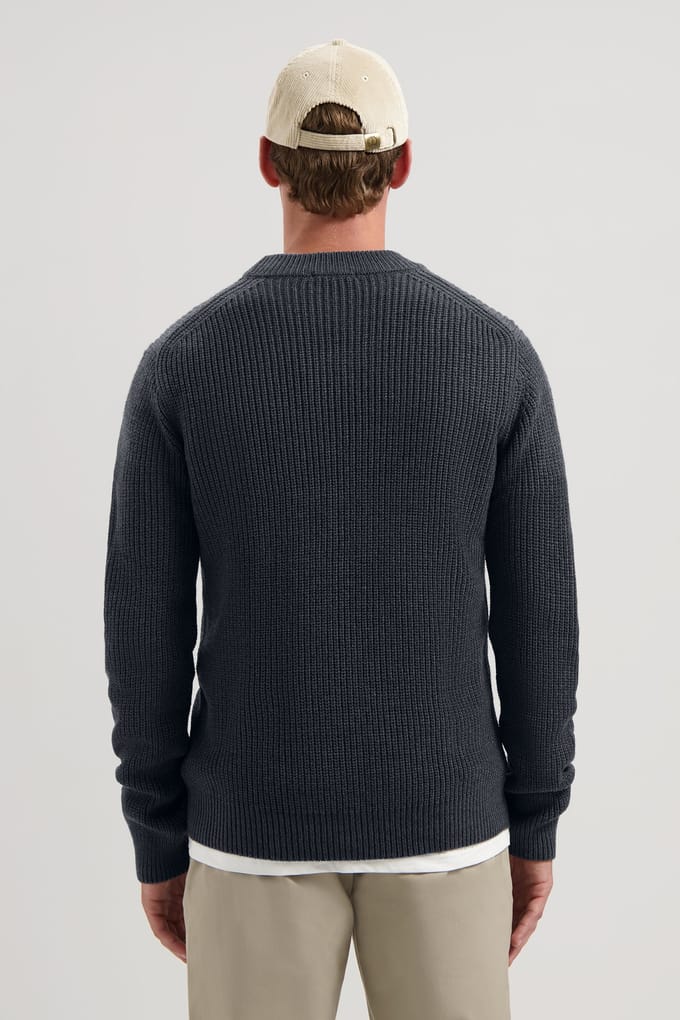 Dstrezzed Ds-crew Ribknit Dk. Navy Taglia: XXL | Maglioni a maglia Outlet | Uomo | Blu