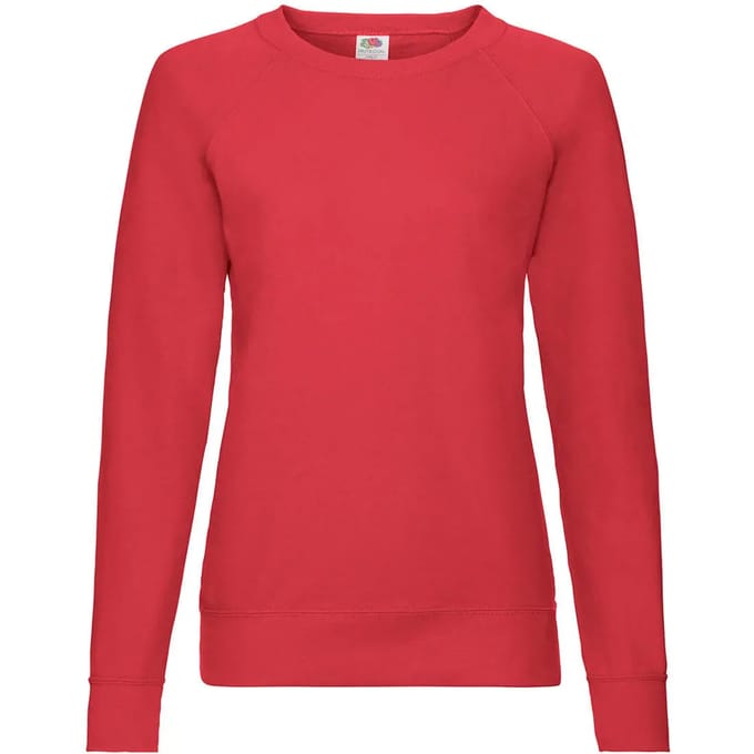 Dunne sweatshirt voor dames Fruit of the Loom Raglan