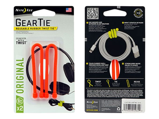Nite Ize Gear Tie Kabelbinder 2-pack Oranje 15CM