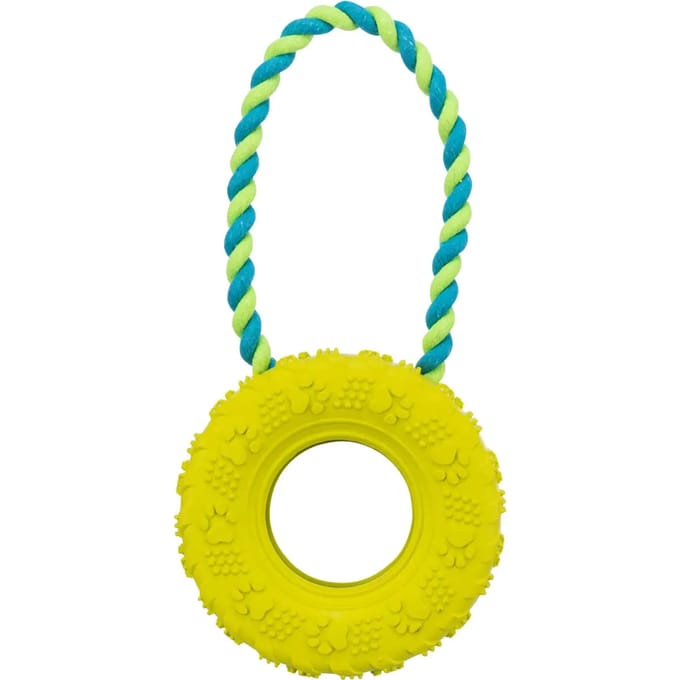 Hondenspeelgoed - band op touw van natuurlijk rubber Trixie