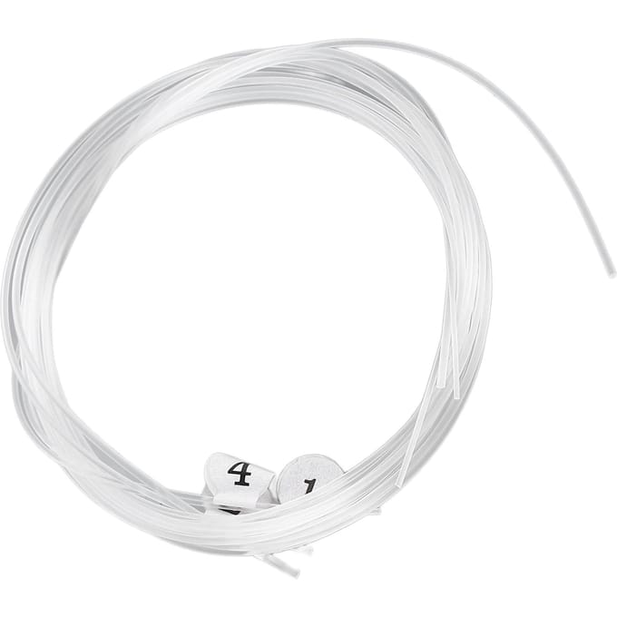 4 Stuks Ukulele Snaar Nylon Transparant Warme Klank Professionele Instrument Snaar Set white