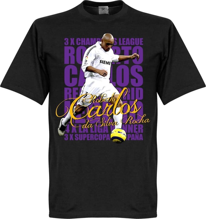 Roberto Carlos Legend T-Shirt - Zwart - 5XL