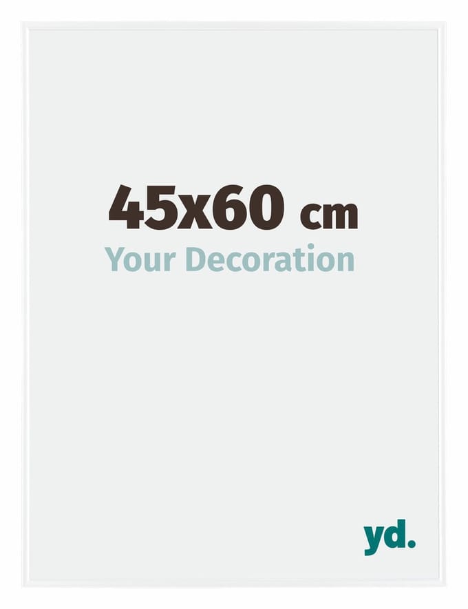 Your Decoration - Fotolijst 45x60 cm - Kunststof - Wit Hoogglans - Evry