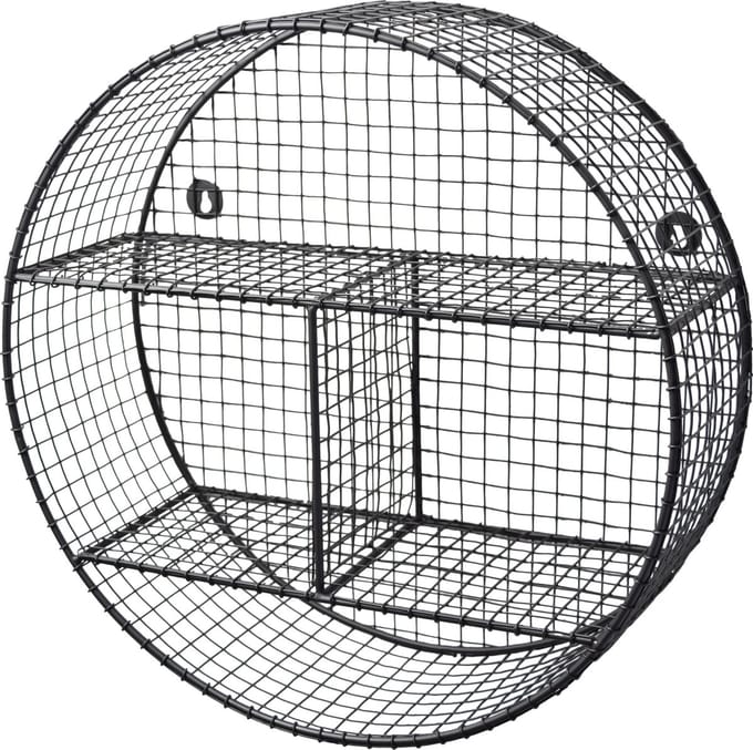 LOFT42 Gaas  Wandrek Rond Small Zwart - Metaal - Ø40