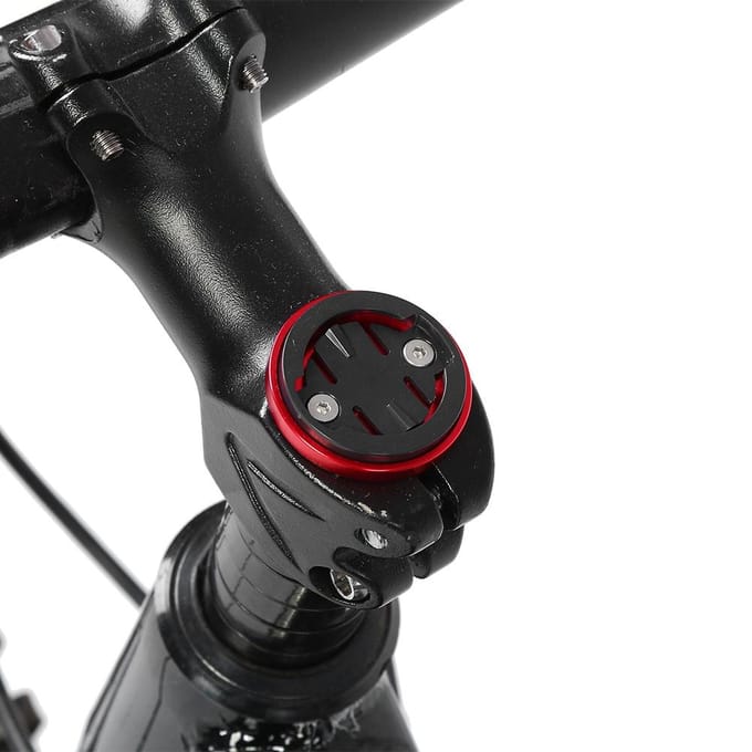 Fiets Stuurpen Topdop Computer Stopwatch Mount Houder voor GarminBrytonCateye (Rood) black