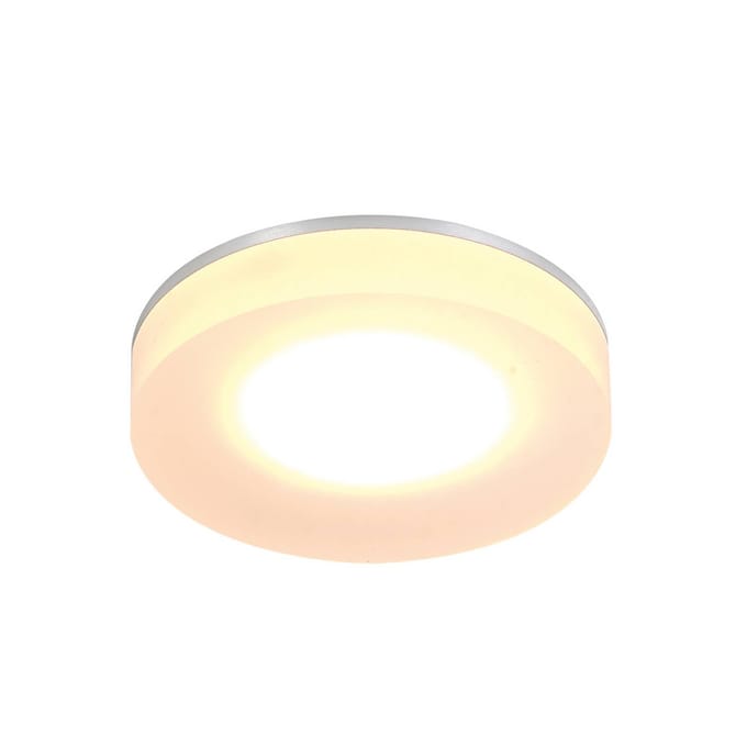 Bopp LED-inbouwlamp One, aluminiumkleurig, Ø 9 cm