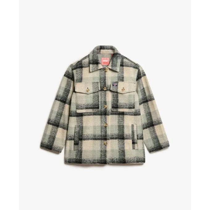 Superdry - Ongevoerd Heavyweight overshirt - Dames - Shirts