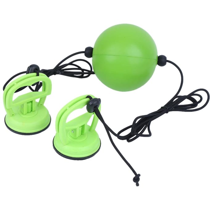 Ballon de boxe à suspension à ventouse pour entraînement à domicile green