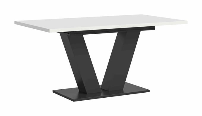 Motion uitschuifbare eettafel wit NB grijs NB - 90x150x76cm