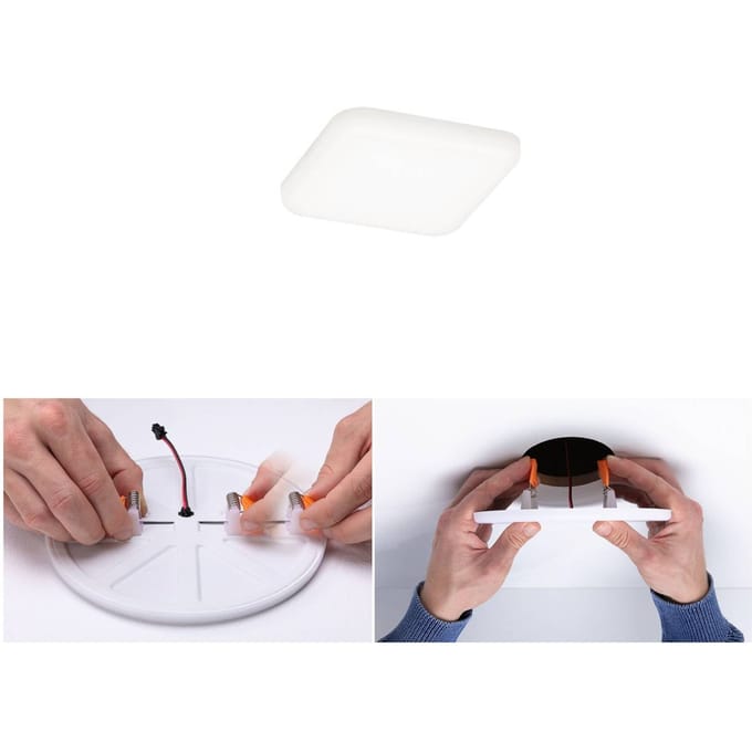 Paulmann 92396 EB Panel Veluna VariFit LED-inbouwlamp LED LED vast ingebouwd 4.50 W Satijn