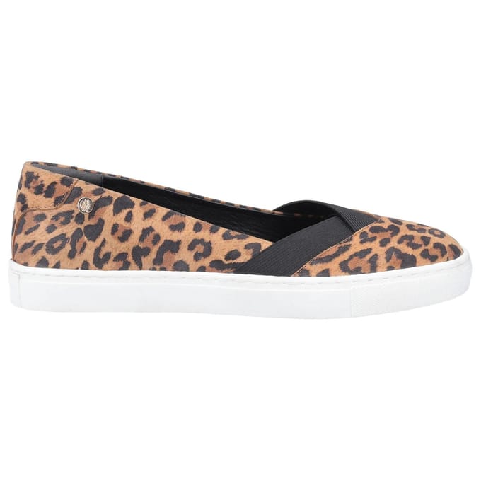 Hush Puppies Dames/dames Tiffany Luipaardprint Suède Schoenen (Bruin)