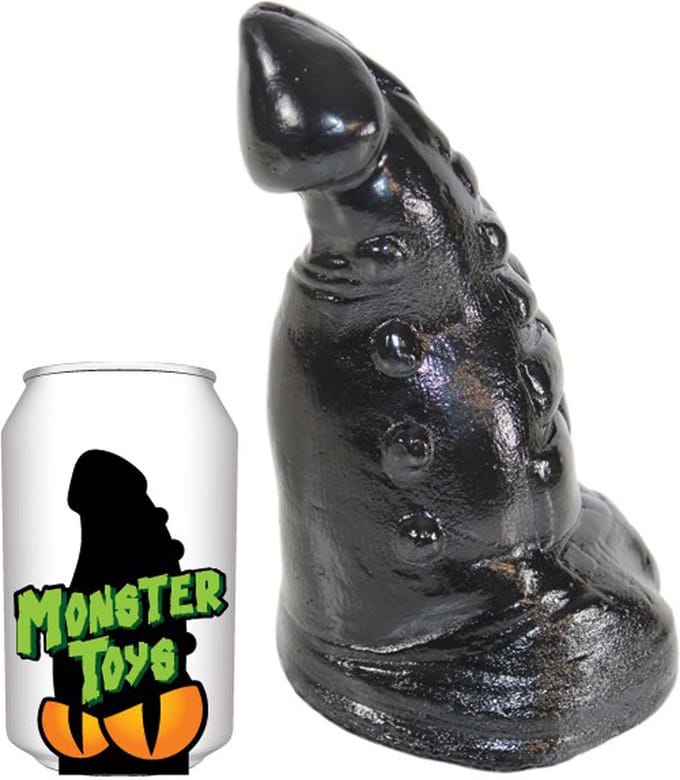 Gangbangster - Banshi - Dildo - 16 x 8,5 cm - PVC - Zwart