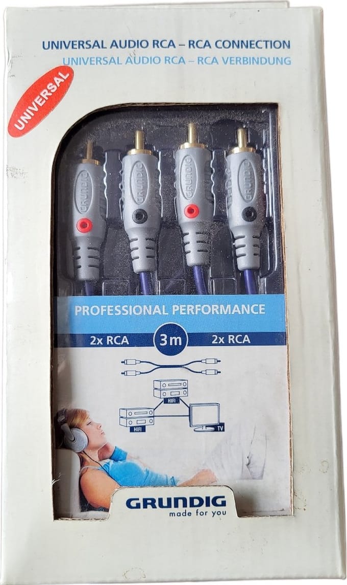 grundig - 2x RCA naar 2x RCA - 3 meter
