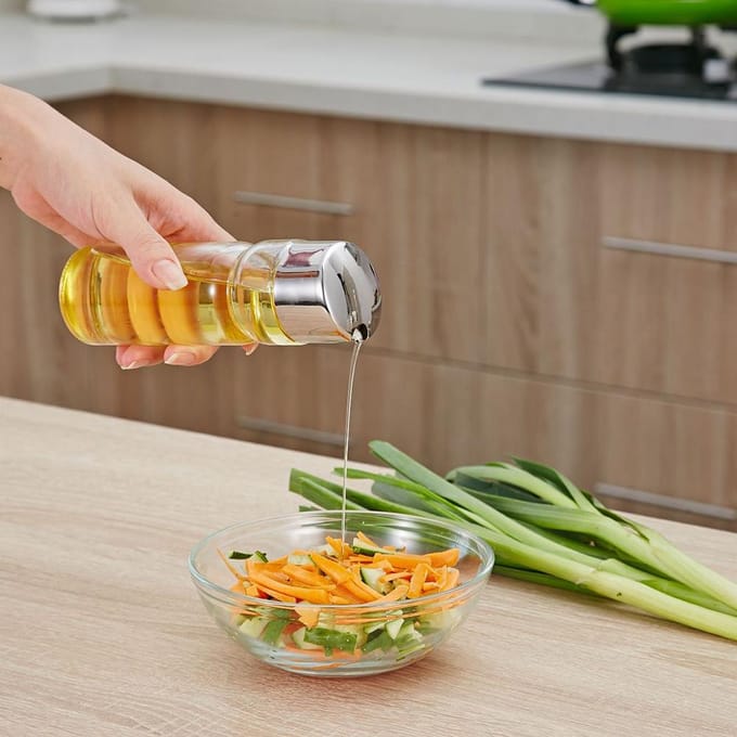 Ensemble de bouteilles d'assaisonnement Porte-condiments Assortiment zilver