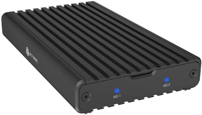 ICY BOX IB-2817M-C32 M.2 SSD-behuizing USB-C 3.2 Gen 2x2 20 GBit/s M.2 PCIe NVMe 2230, 2242, 2260, 2280 61121