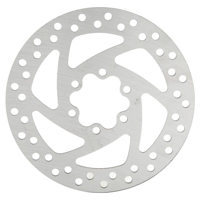 140 mm elektrische scooter remschijf roestvrij staal 6-gats remschijf met 6 schroeven voor elektrische scooter white