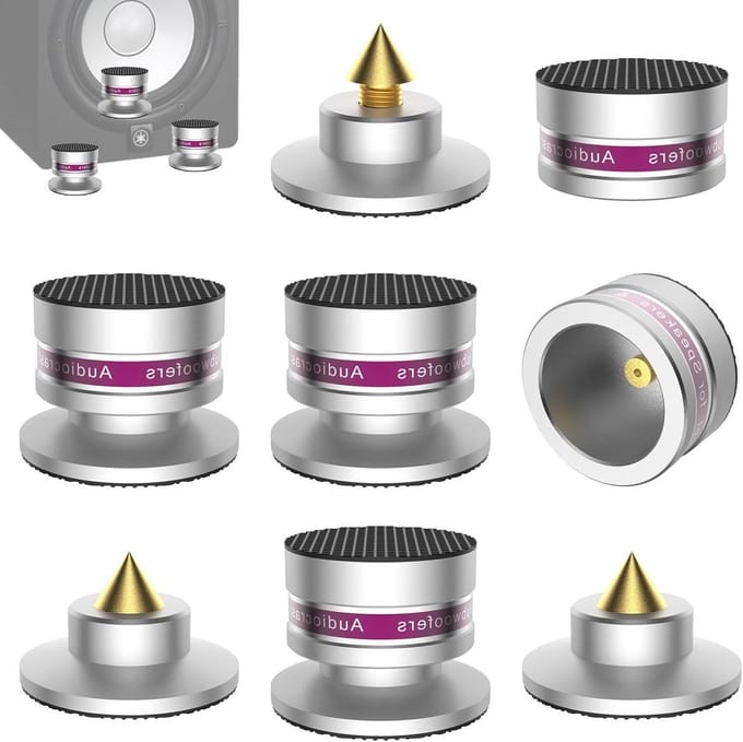 Hoogte verstelbare subwoofer spikes - Set van 4 stuks - Draagvermogen 50 kg