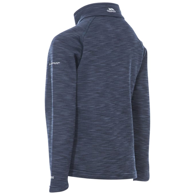 Trespass Childrens Boys Edvin Fleece Top (Marine Marl)