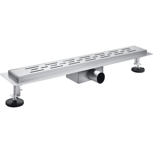 Dynamic Way douchegoot RVS met flens 800x70mm