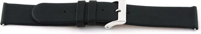 Horlogeband Universeel C105 Leder Zwart 12mm