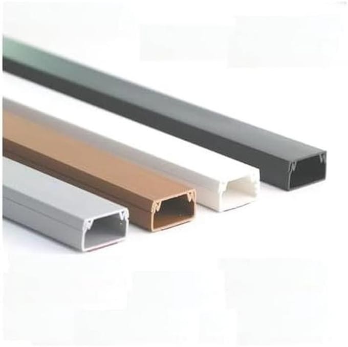 Kabelgoot Set - Kabel Organizer - Kabels Wegwerken - Zelfklevend PVC - 2x 1 Meter - Zwart