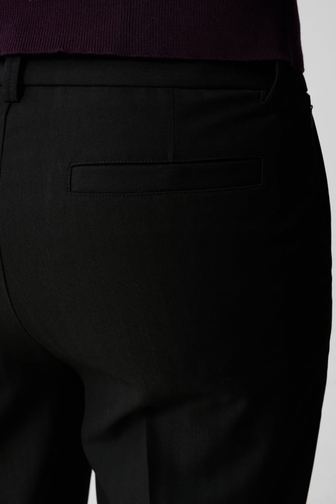 Shoeby Ma-sbiron Pleat Pants Black Maat: M | Tailored Broeken Outlet | Heren | Zwart