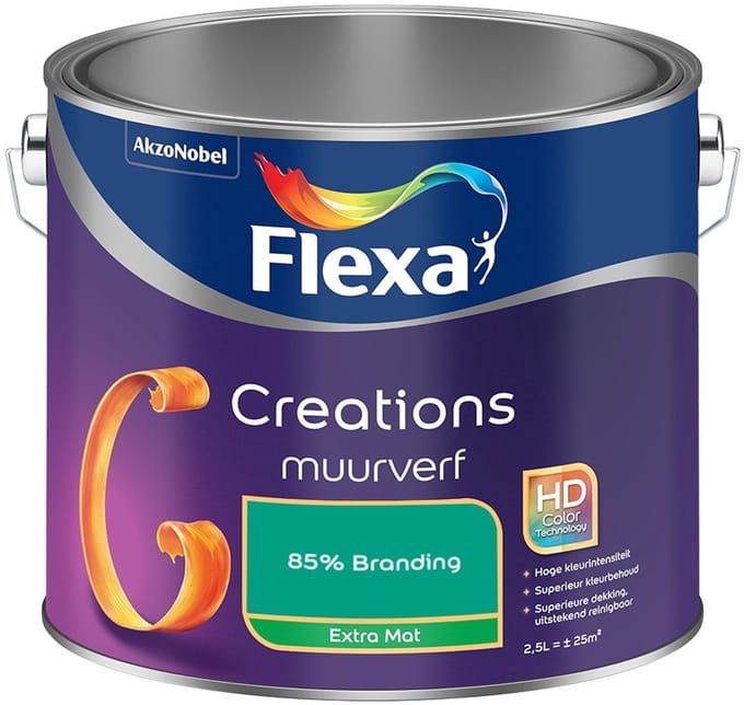 Flexa - Creations Muurverf Extra Mat - 85% Branding - Mengverf - 2,5 L