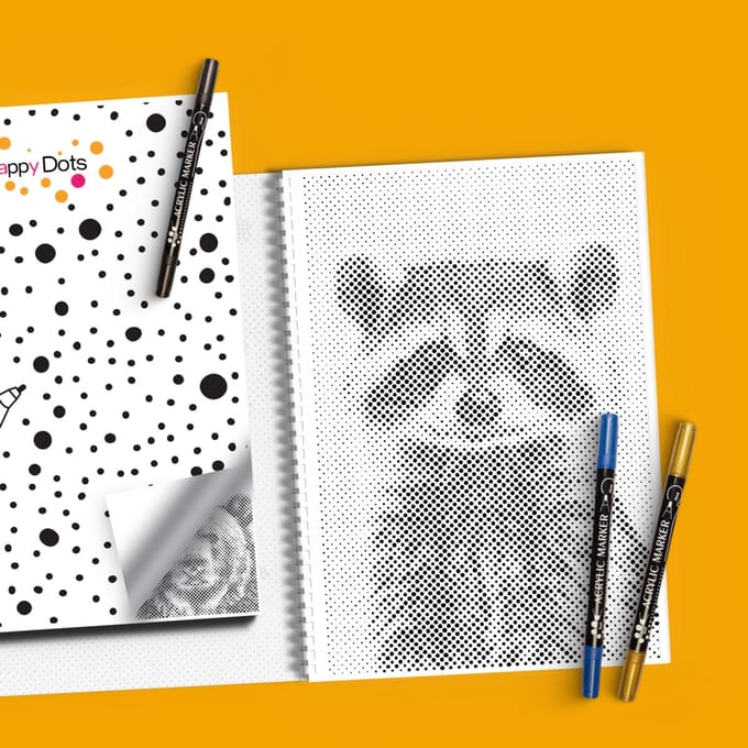 HappyDots DOT Painting Kleurboek Wildlife