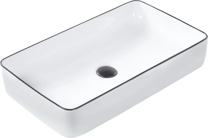 XERT - Wastafel - Wit - 61 x 35 cm - Keramiek