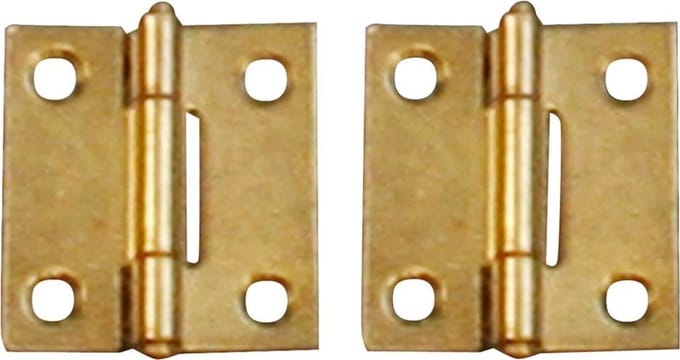 Qlinq Vermessingd Vaste Pen Scharnier - 40 x 32 mm